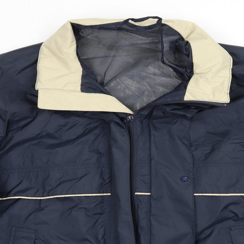 Marks and Spencer Mens Blue  Rayon Jacket Coat Size L