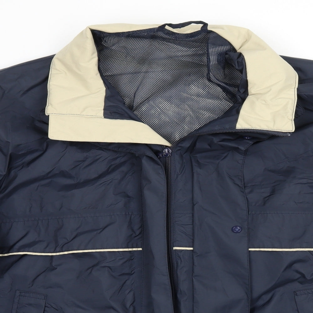 Marks and Spencer Mens Blue  Rayon Jacket Coat Size L