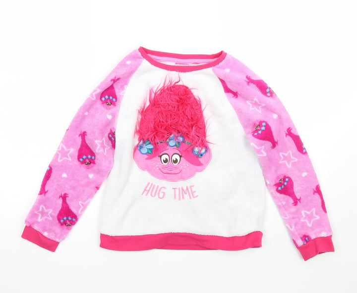 George Girls White Top Pyjama Top Size 7-8 Years