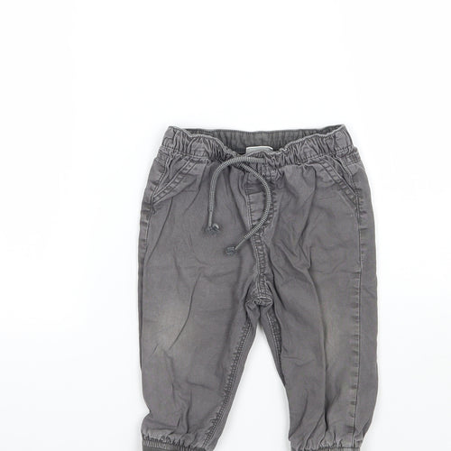 F&F Boys Grey   Capri Jeans Size 9-12 Months
