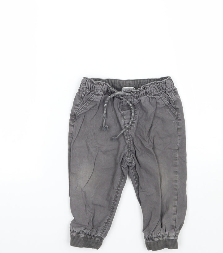F&F Boys Grey   Capri Jeans Size 9-12 Months