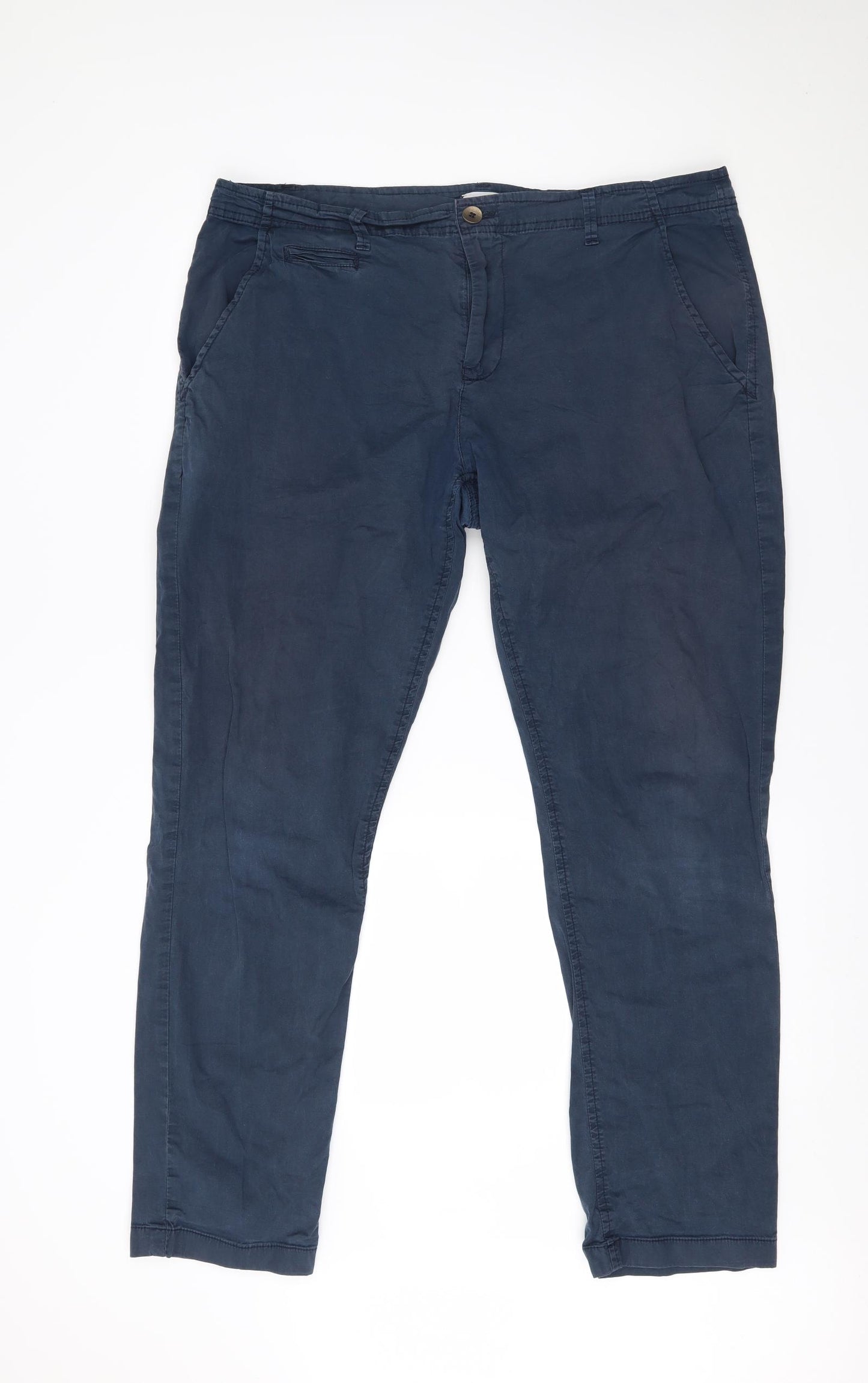 Jacamo Mens Blue   Carrot Trousers Size 42 L30 in