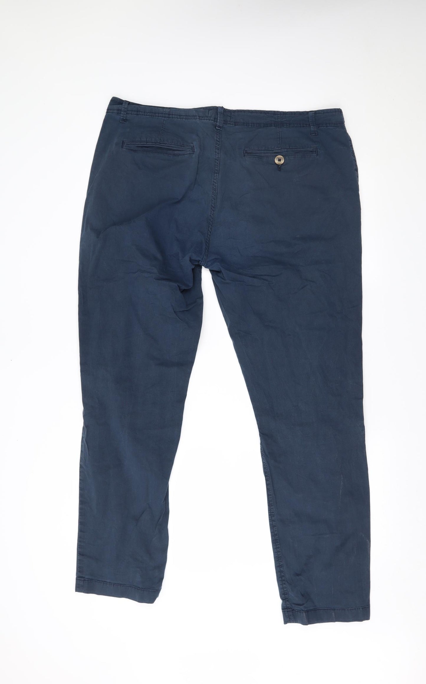 Jacamo Mens Blue   Carrot Trousers Size 42 L30 in