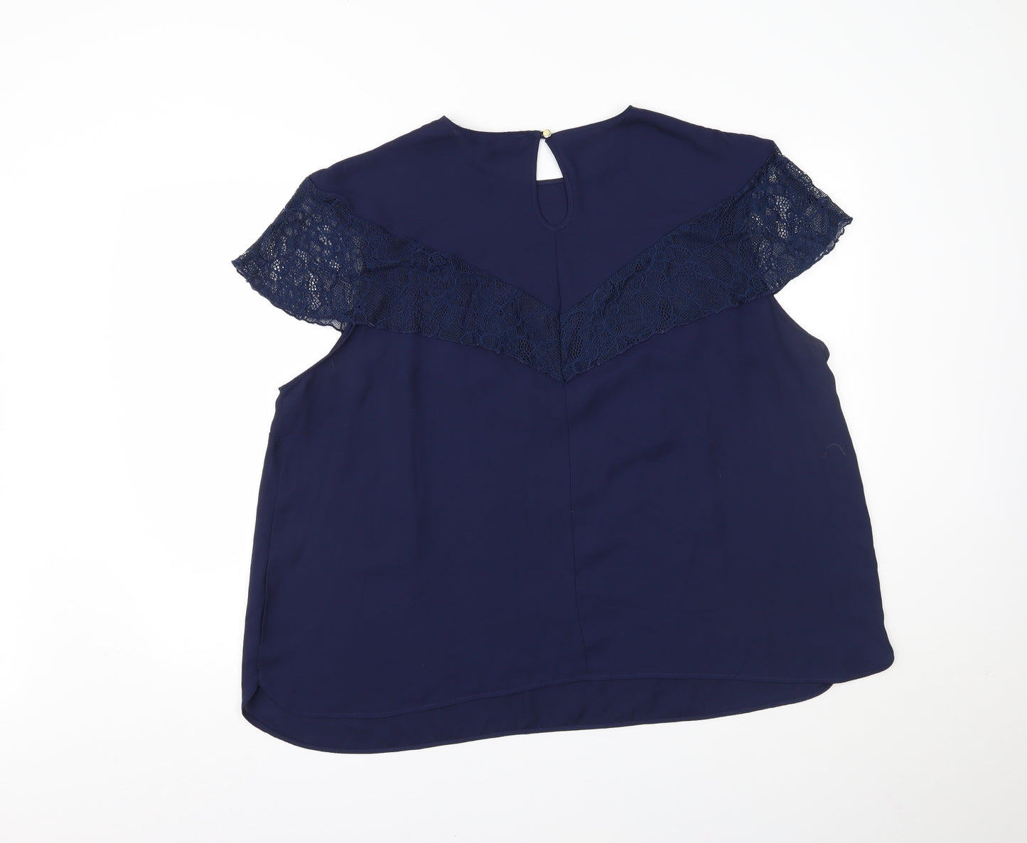 CAPSULE Womens Blue   Basic Blouse Size 26