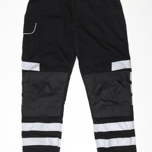 Work Bear Mens Black   Trousers  Size 40 L32 in - Labour Work