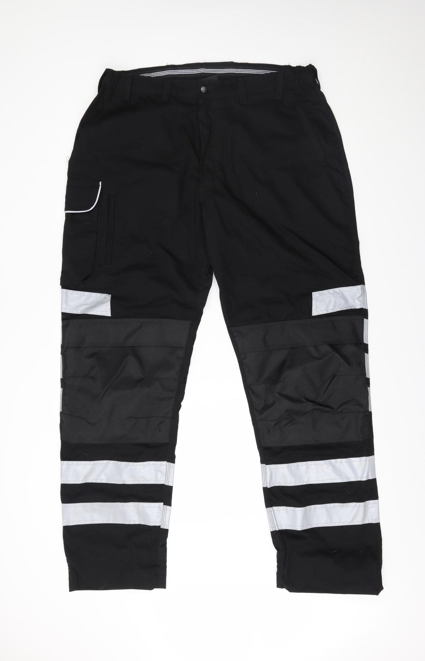 Work Bear Mens Black   Trousers  Size 40 L32 in - Labour Work