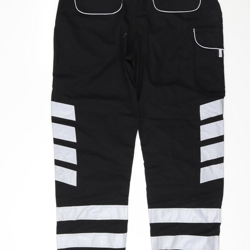 Work Bear Mens Black   Trousers  Size 40 L32 in - Labour Work