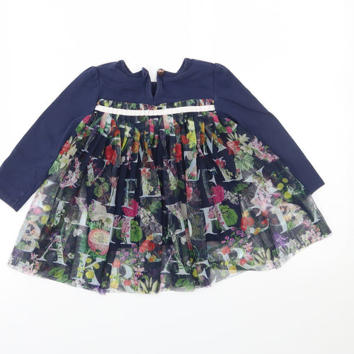 Ted Baker Baby Multicoloured Floral  Fit & Flare  Size 18-24 Months