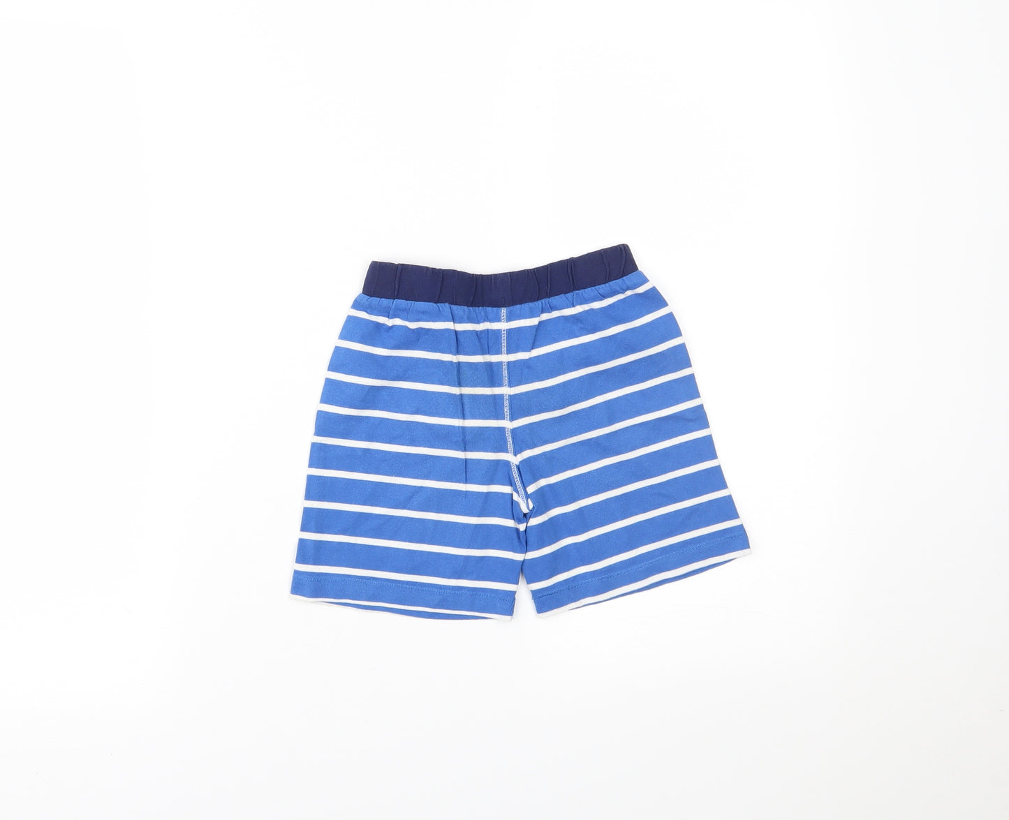 Matalan Girls Blue Striped  Sweat Shorts Size 2-3 Years