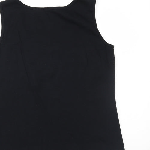 CRYSTAL MARTIN  Womens Black   Basic Tank Size 18