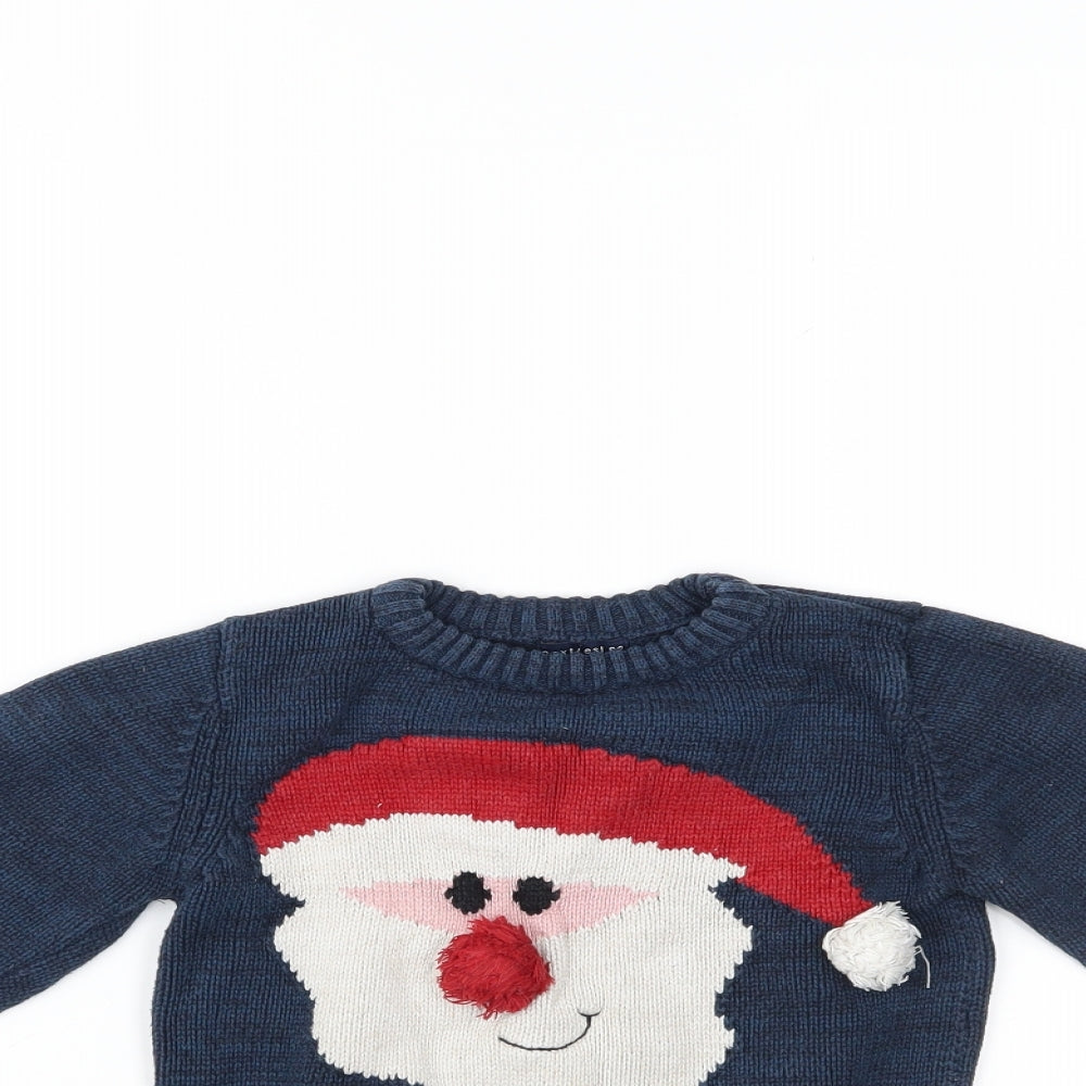 NEXT Boys Blue   Pullover Jumper Size 2-3 Years