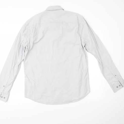 ONLY & SONS Mens Grey    Button-Up Size L