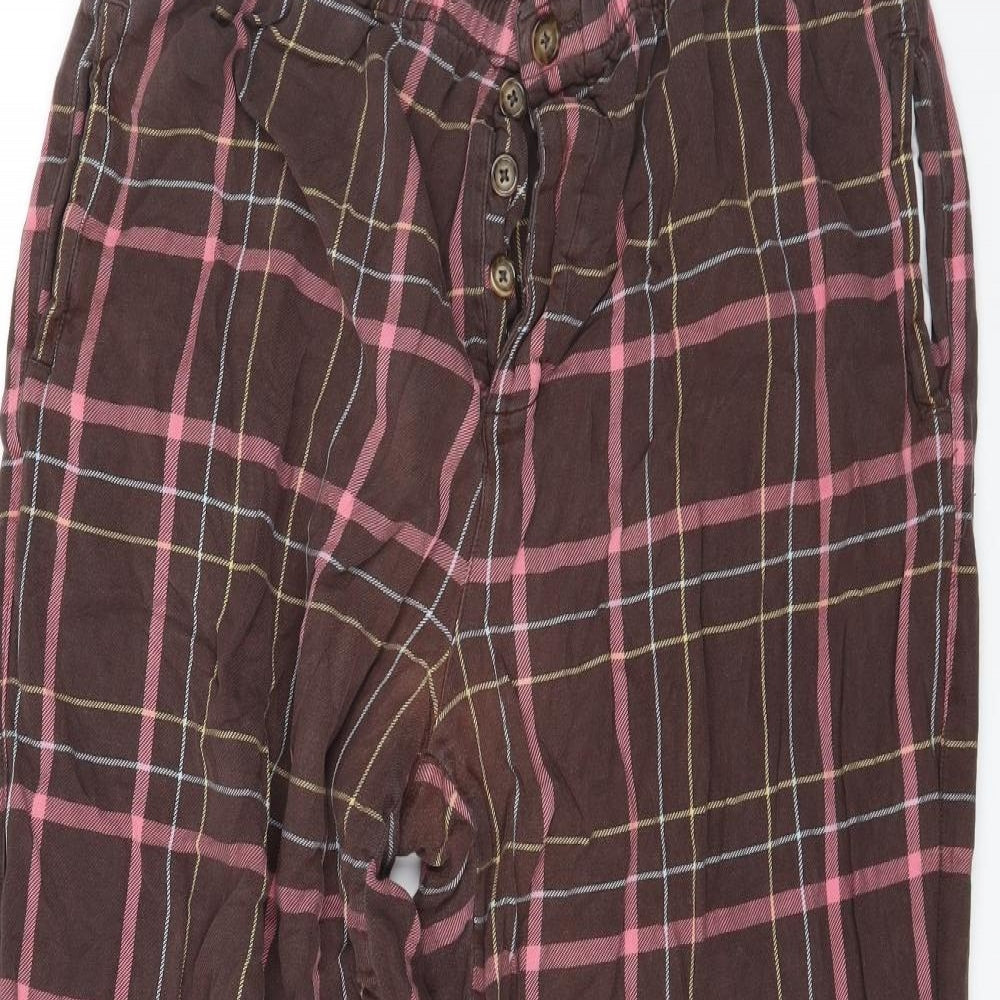 Bodens Womens Brown Plaid   Pyjama Pants Size L
