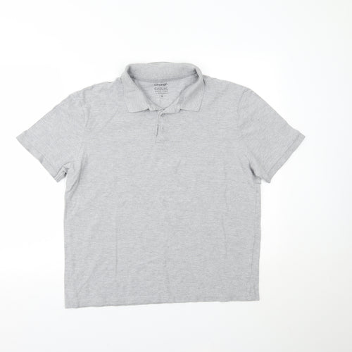 George Mens Grey    Polo Size L
