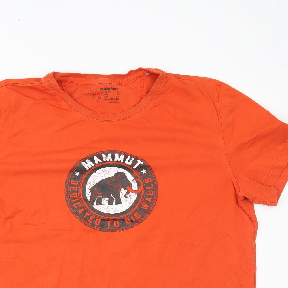 Mammut Mens Orange    T-Shirt Size XL
