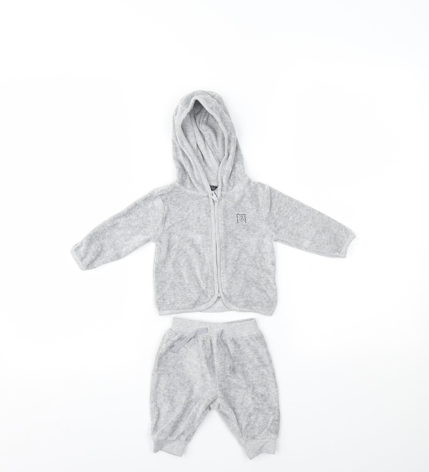 Very Baby Grey   Trousers Set Outfit/Set Size 0-3 Months