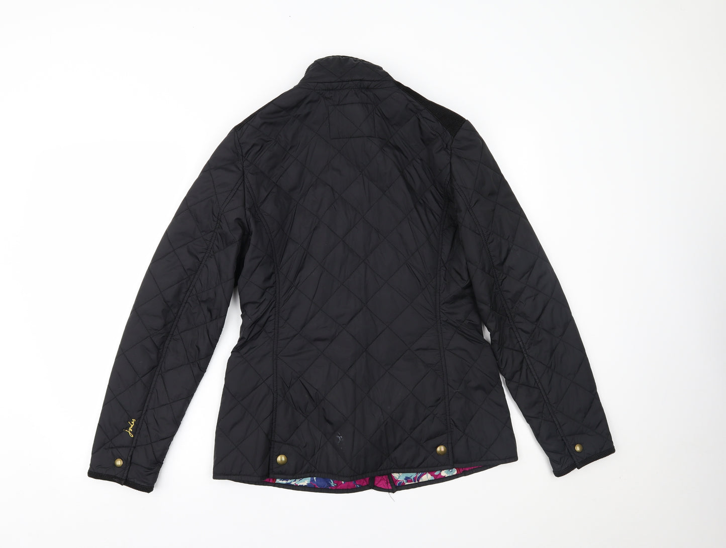 Joules Womens Black   Quilted Blazer Size 12