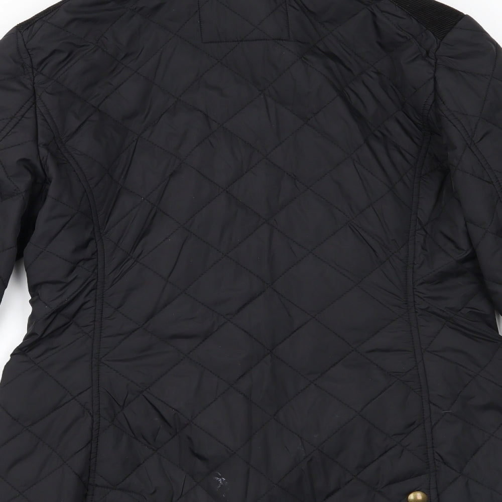 Joules Womens Black   Quilted Blazer Size 12