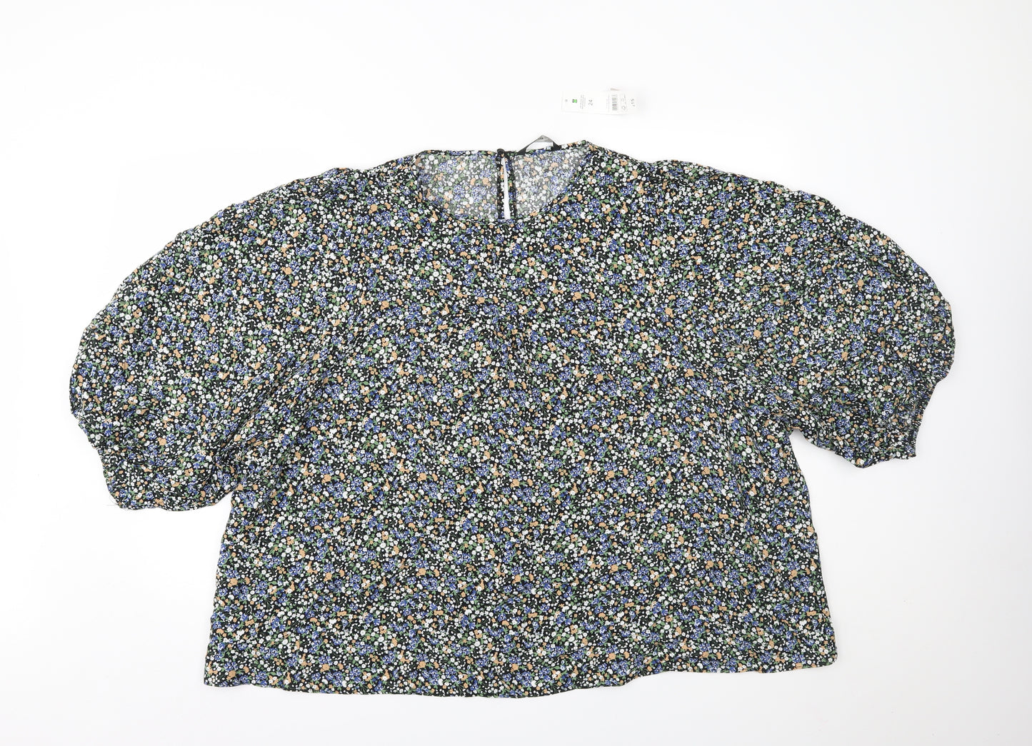 George Womens Multicoloured Floral  Basic Blouse Size 24