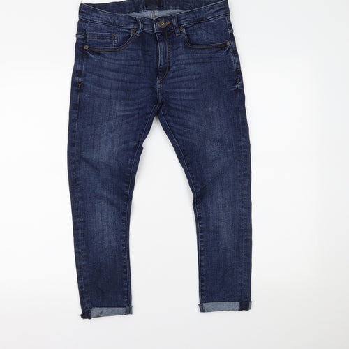 Preworn Womens Blue  Denim Skinny Jeans Size 30 L22.5 in