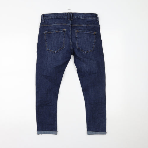Preworn Womens Blue  Denim Skinny Jeans Size 30 L22.5 in