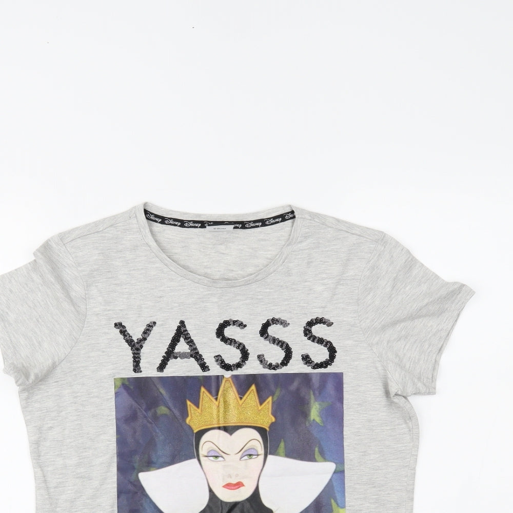 George Womens Grey   Basic T-Shirt Size 8