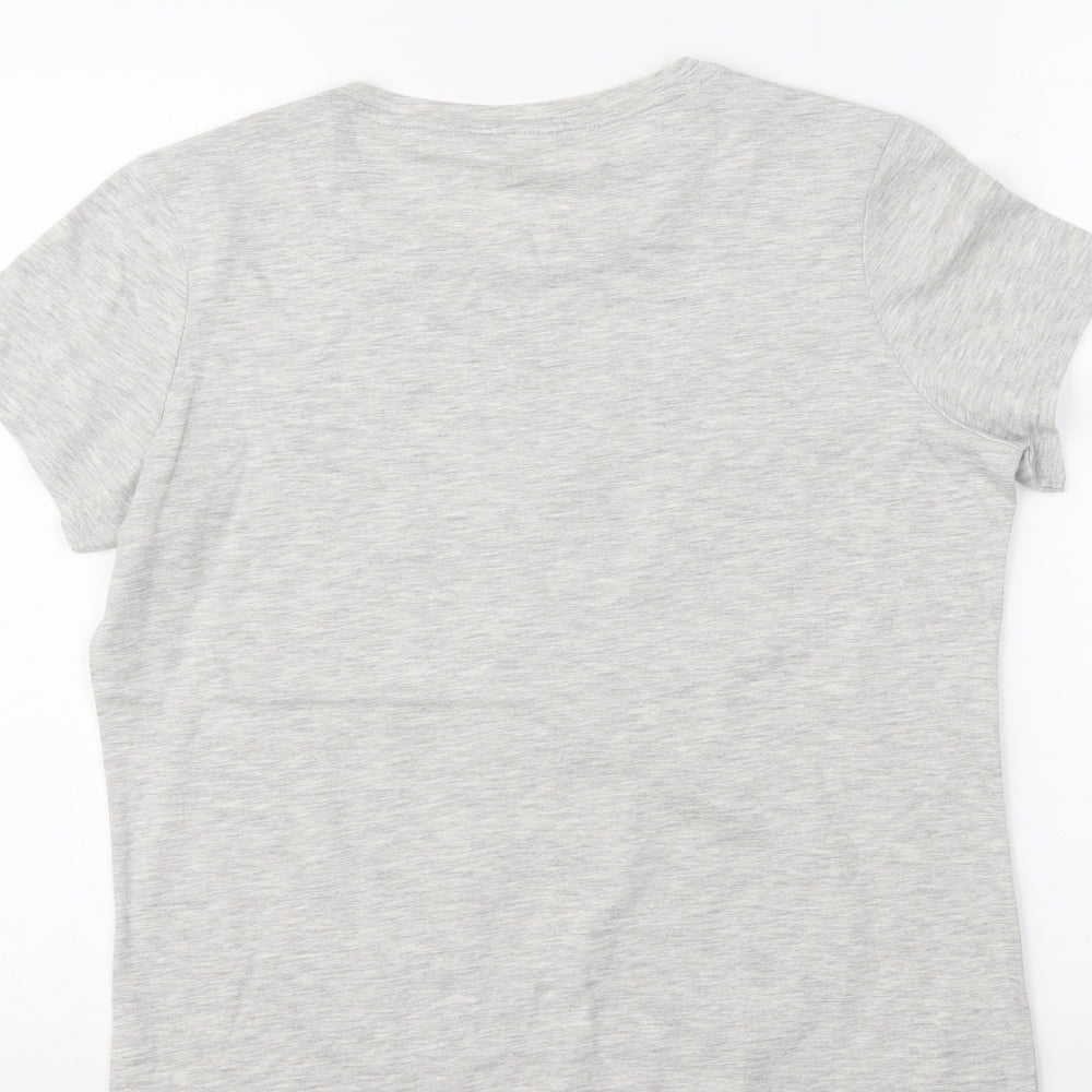 George Womens Grey   Basic T-Shirt Size 8