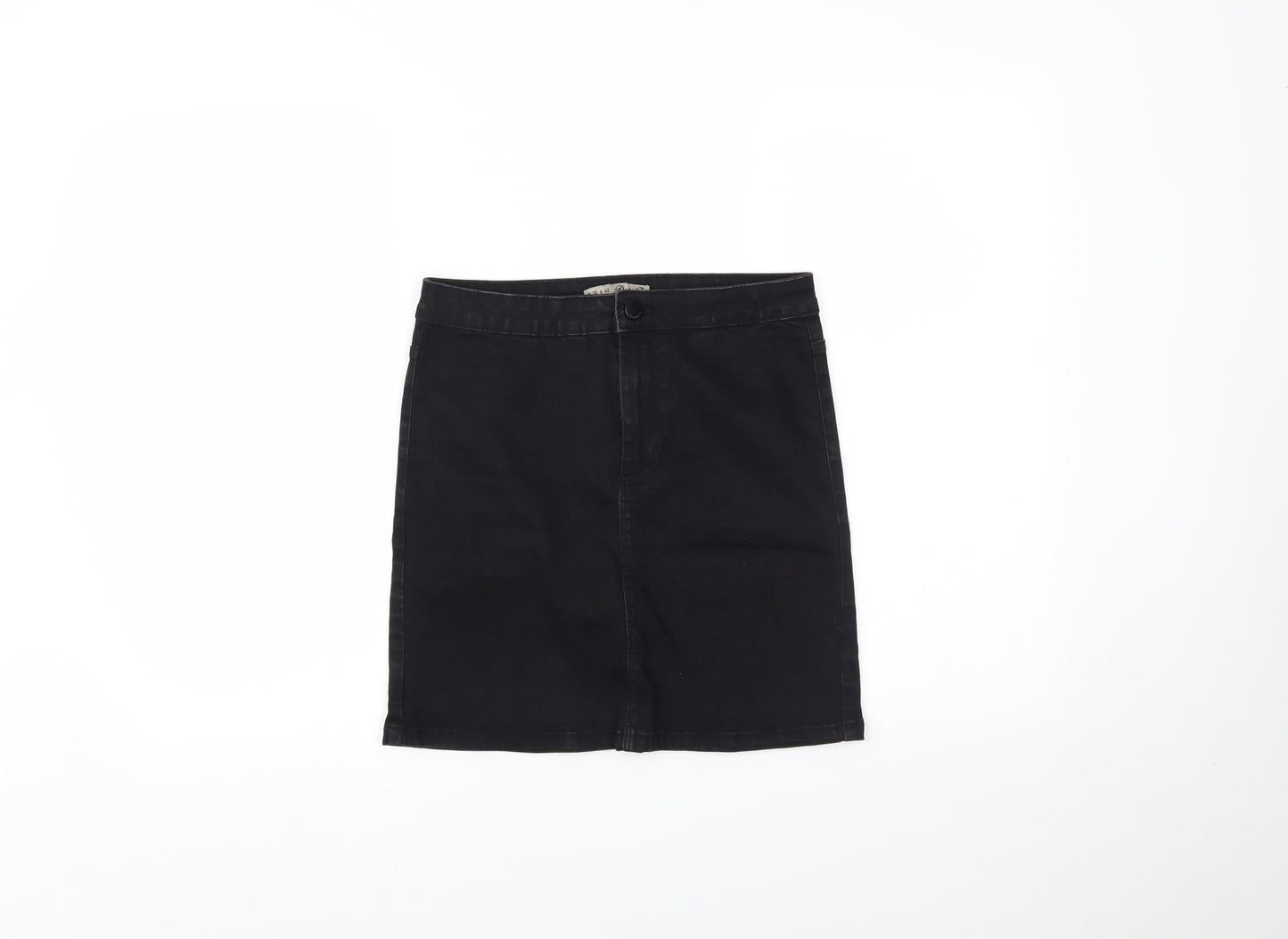 Primark Womens Black  Denim Mini Skirt Size 10