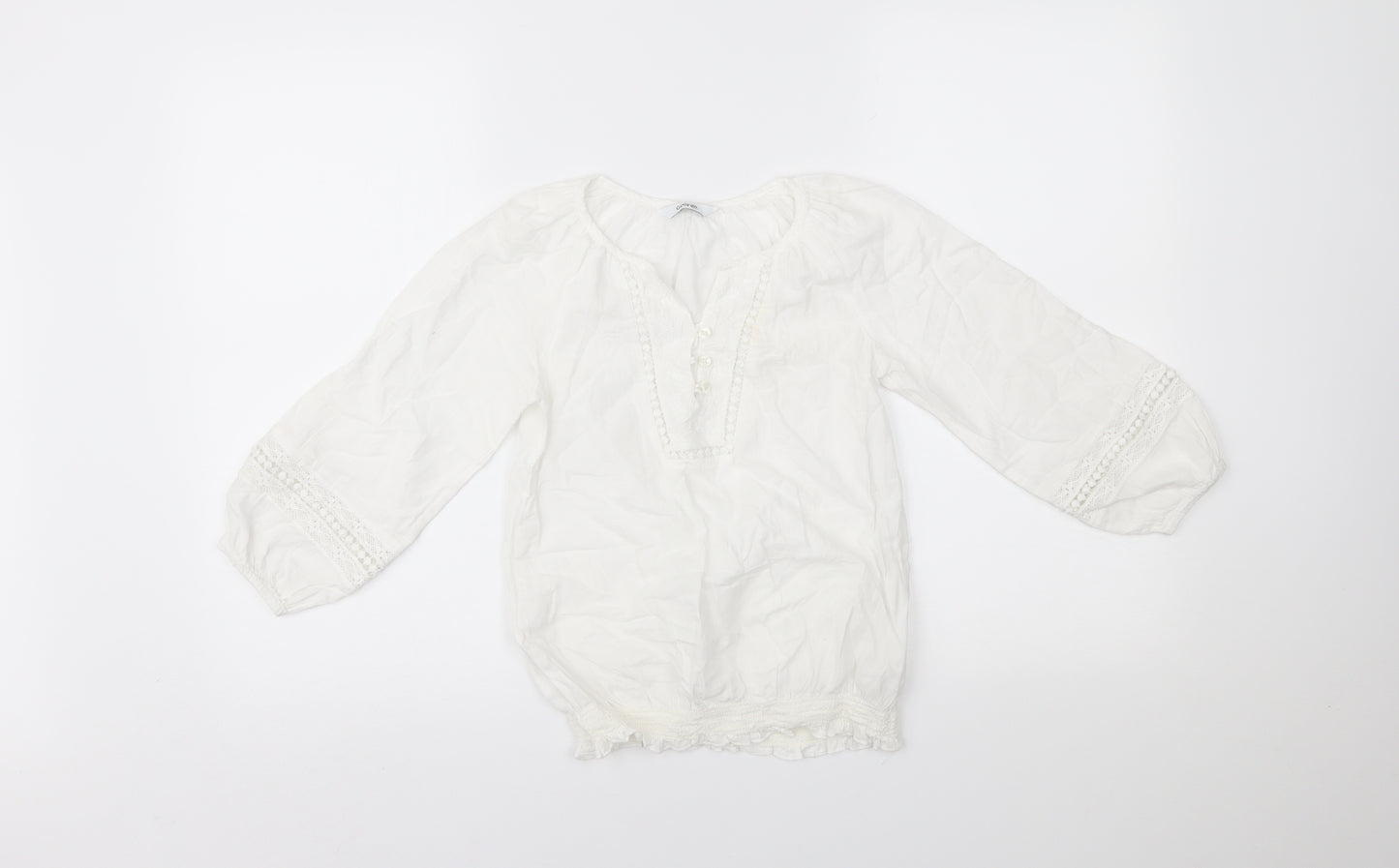 George Girls White   Basic Blouse Size 8-9 Years