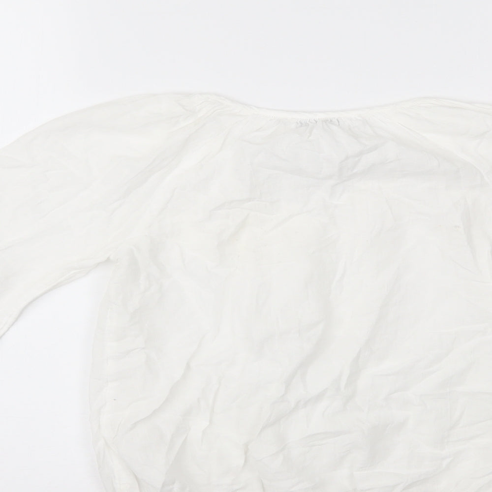 George Girls White   Basic Blouse Size 8-9 Years