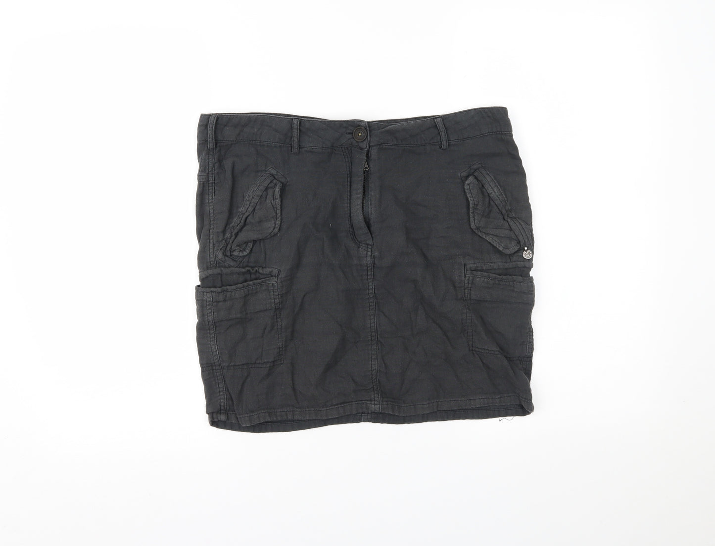 Maison Scotch Womens Grey   Mini Skirt Size XS