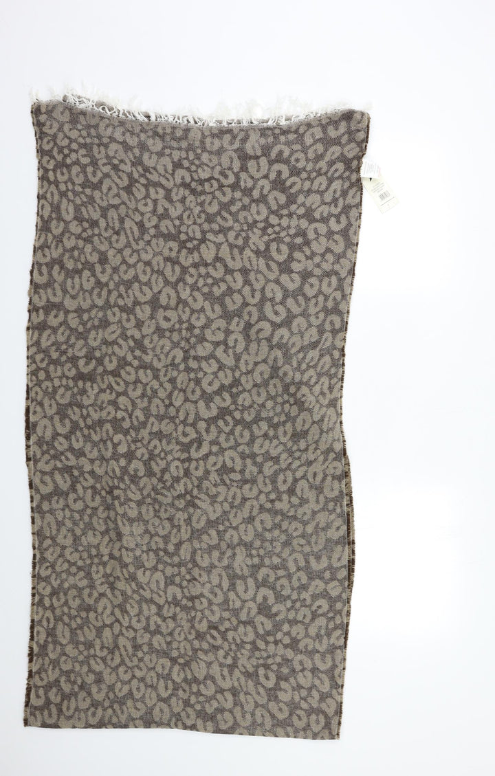 Ladies Accesories Womens Brown Animal Print Scarf
