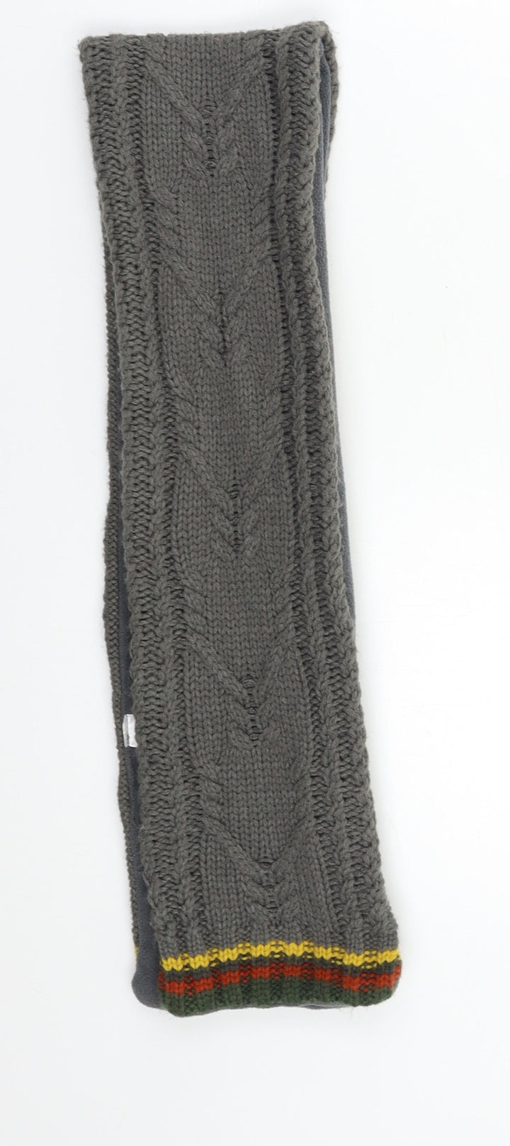 George Boys Grey Striped  Scarf  Size Regular