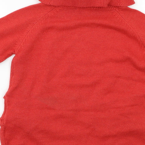 Vertbaudet Girls Red   Pullover Jumper Size 5 Years  - Butterflies