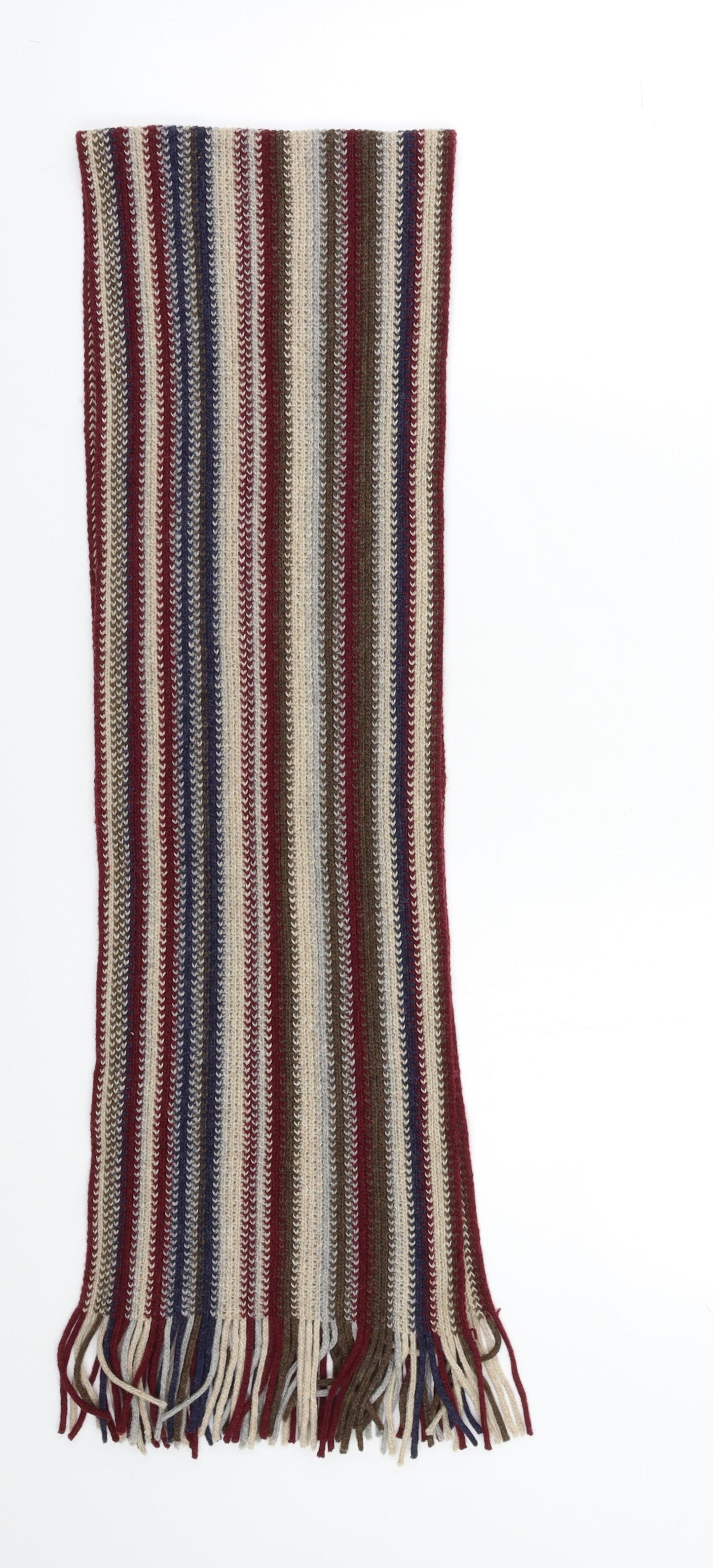 Preworn Mens Multicoloured Striped  Scarf  Size Regular