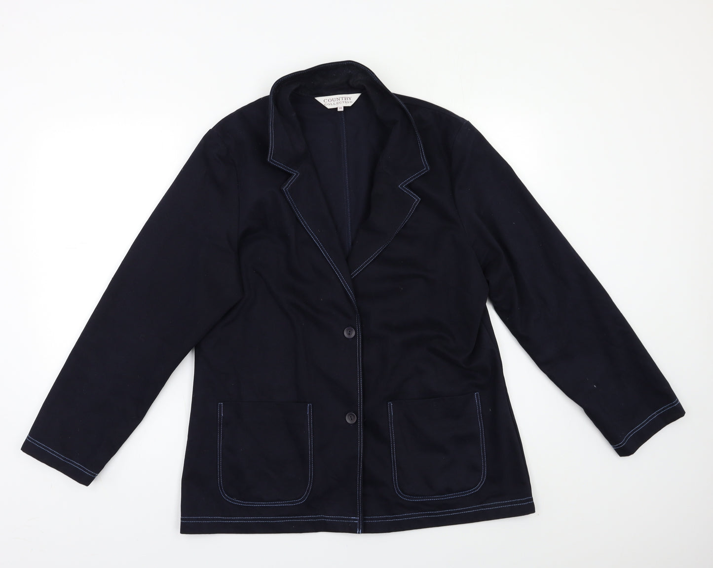 Country Collection Womens Blue   Jacket Blazer Size 14