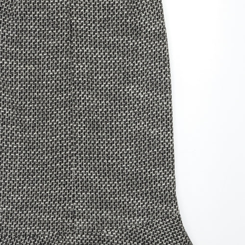 BHS Womens Black Check  Straight & Pencil Skirt Size 10