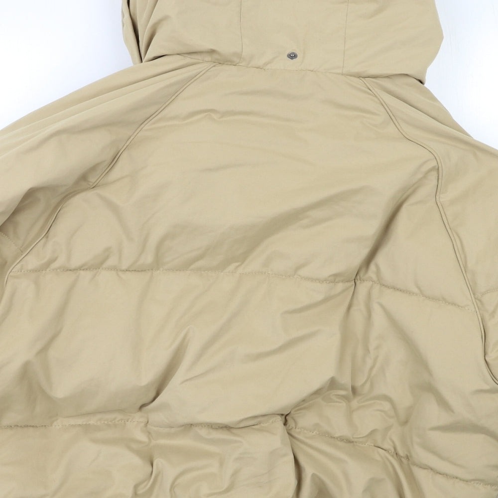 Pull & Bear Womens Beige   Puffer Jacket Jacket Size L