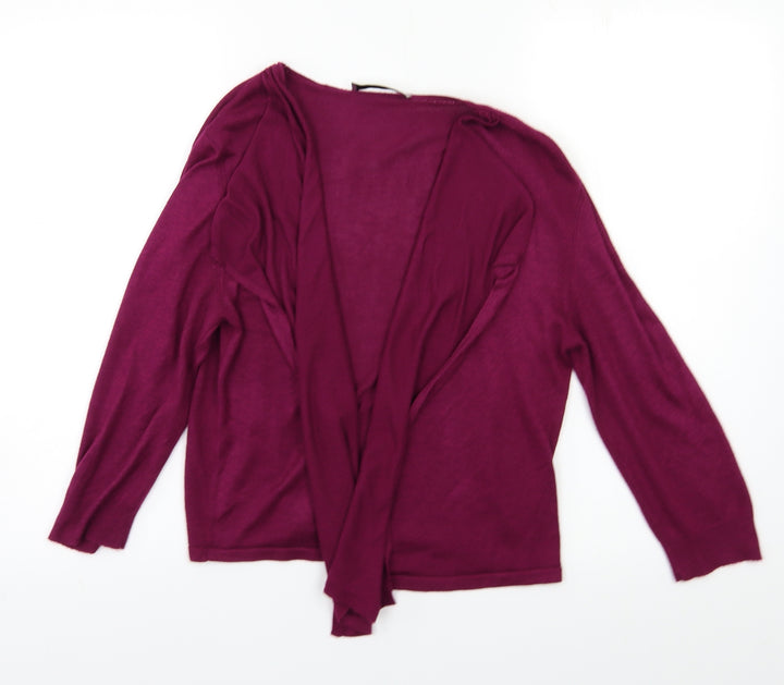 TU Womens Purple Cardigan Jumper Size 10