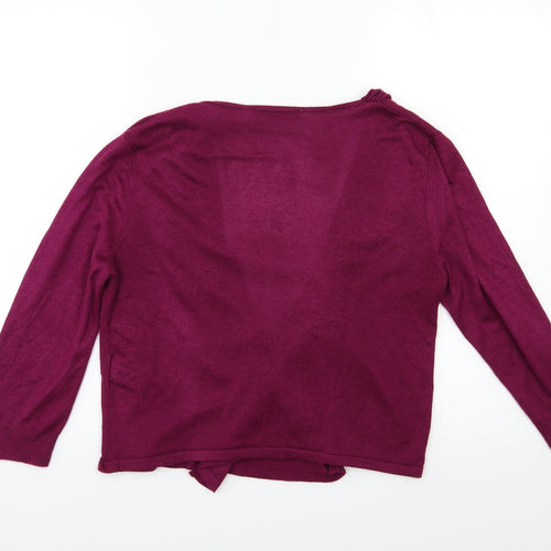 TU Womens Purple   Cardigan Jumper Size 10
