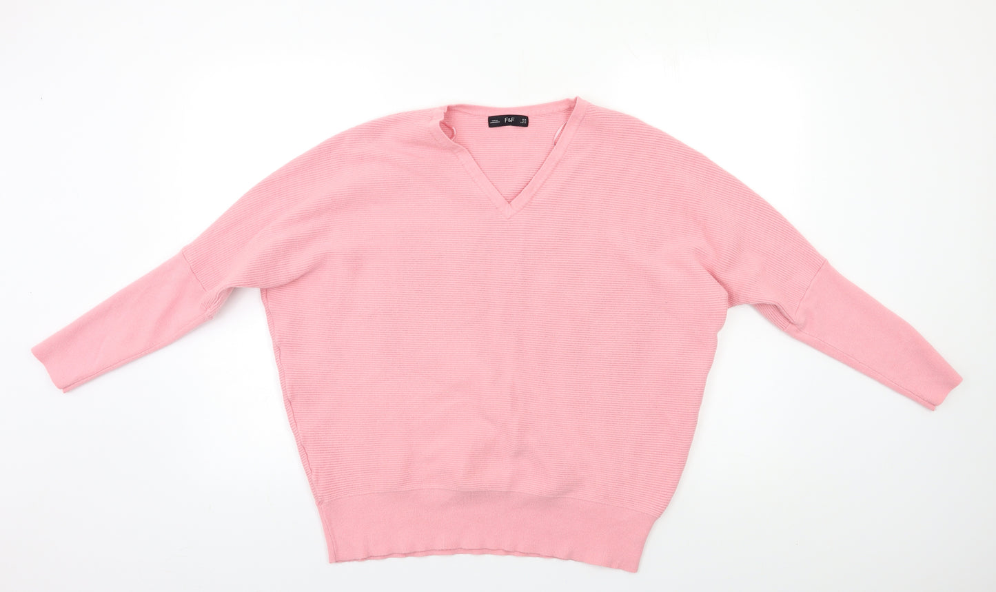 F&F Womens Pink   Pullover Jumper Size 16