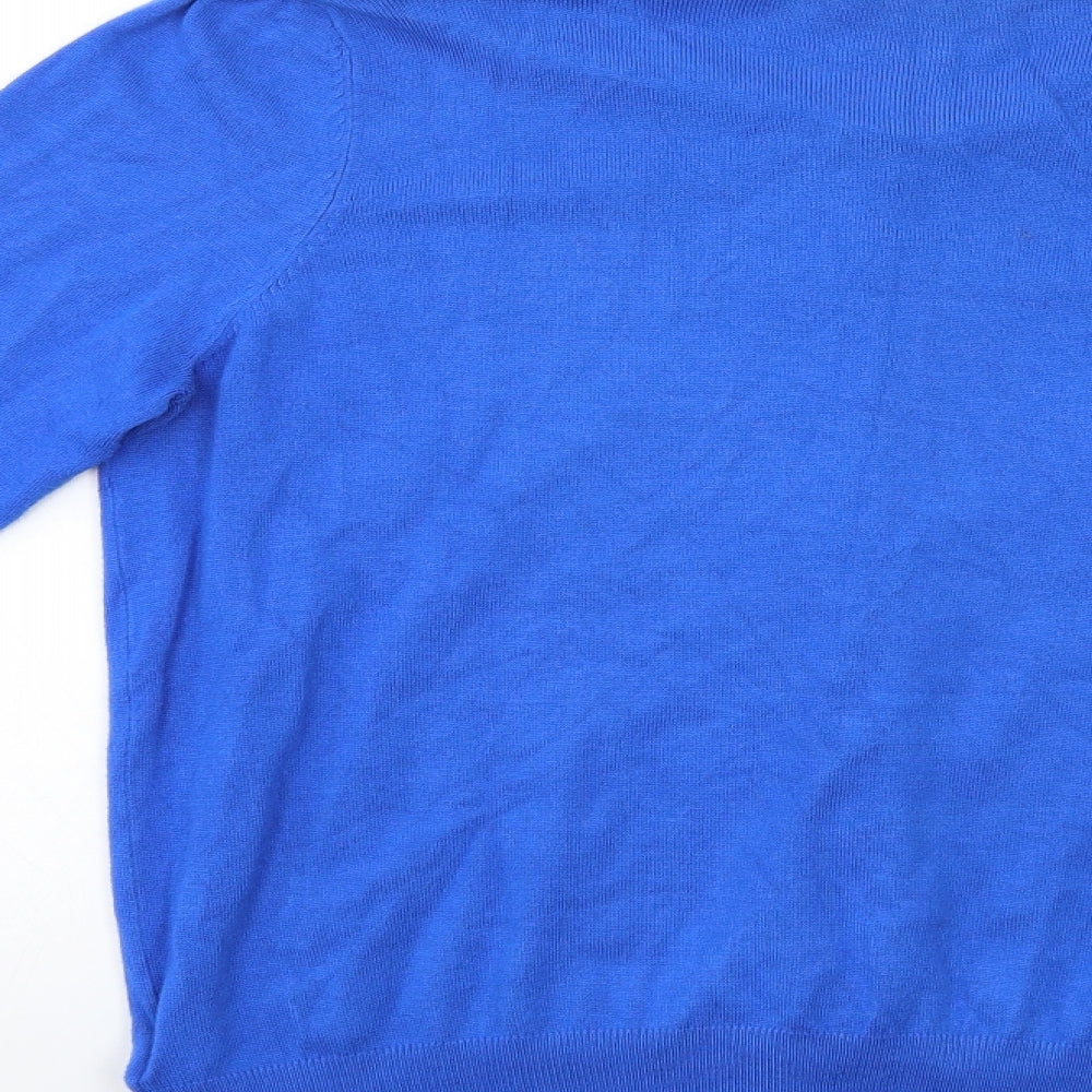M&S Womens Blue   Cardigan Jumper Size 16