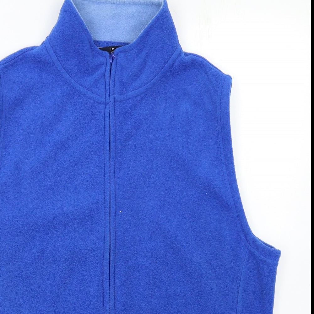 Isle Womens Blue   Vest Sweatshirt Size L