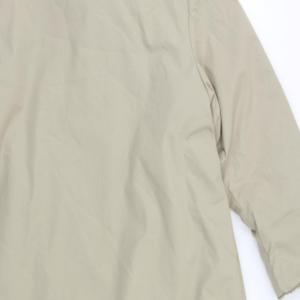 M&S Womens Beige   Overcoat Coat Size 14