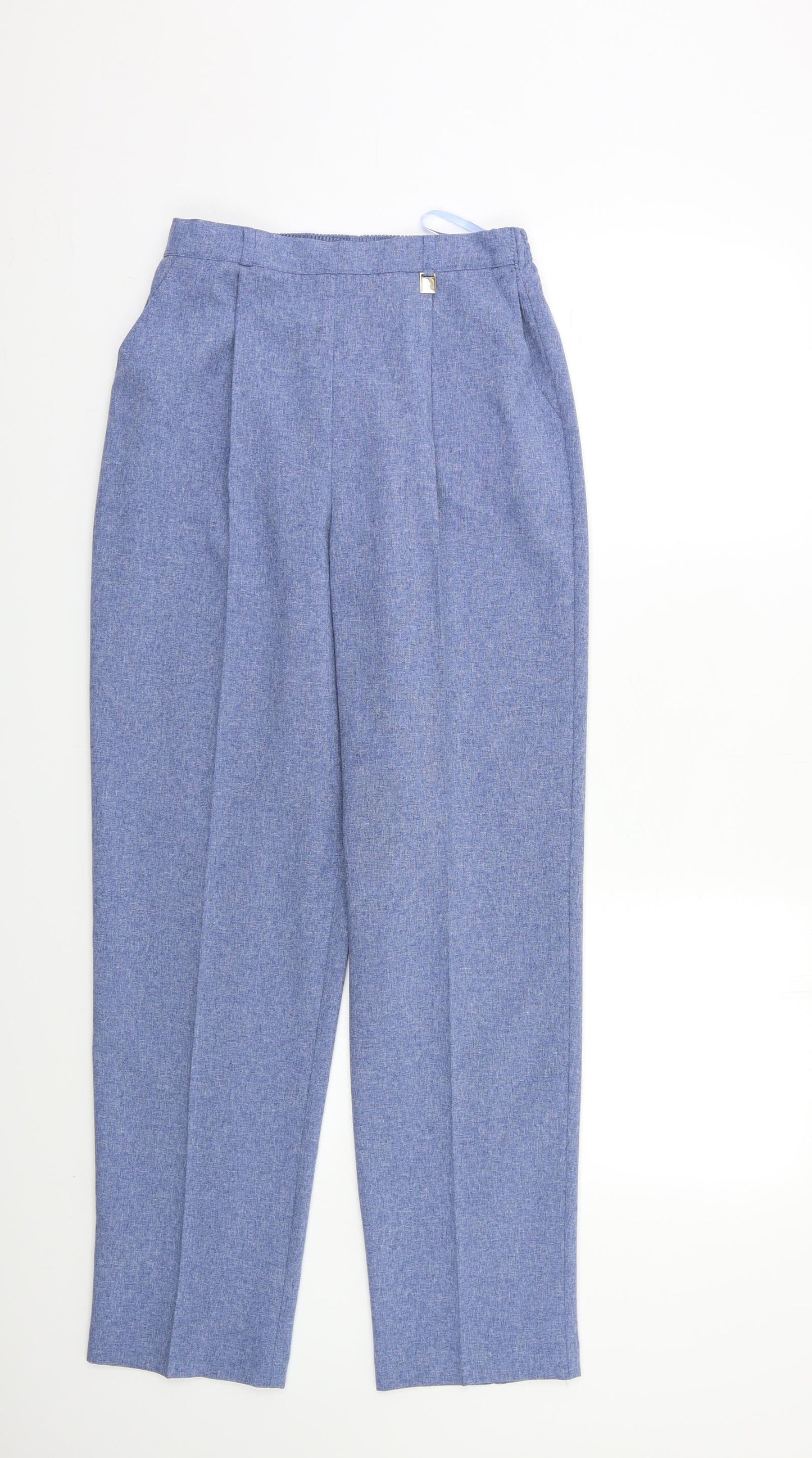 M&S Womens Blue   Trousers  Size 12 L27 in
