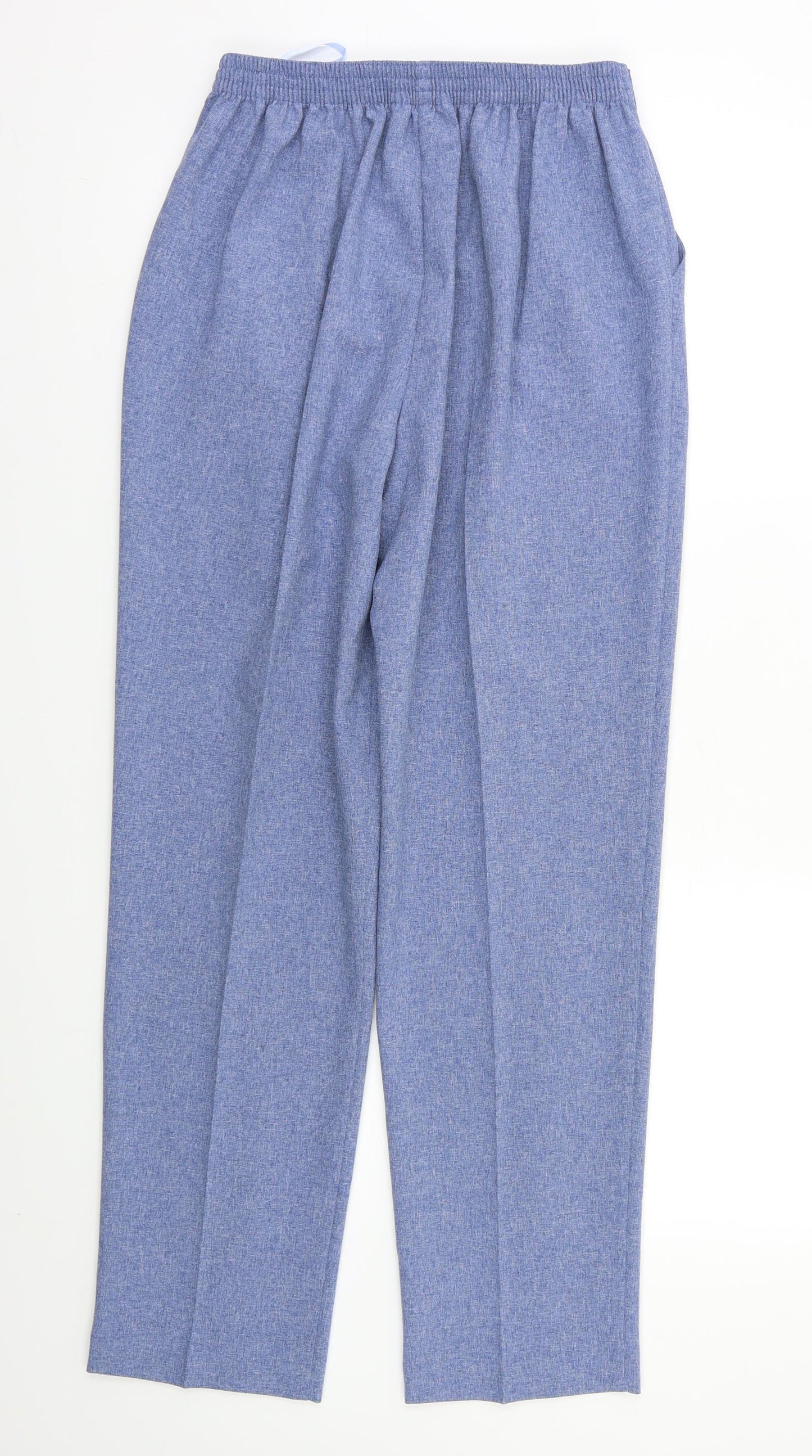 M&S Womens Blue   Trousers  Size 12 L27 in