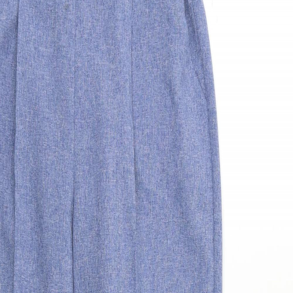 M&S Womens Blue   Trousers  Size 12 L27 in