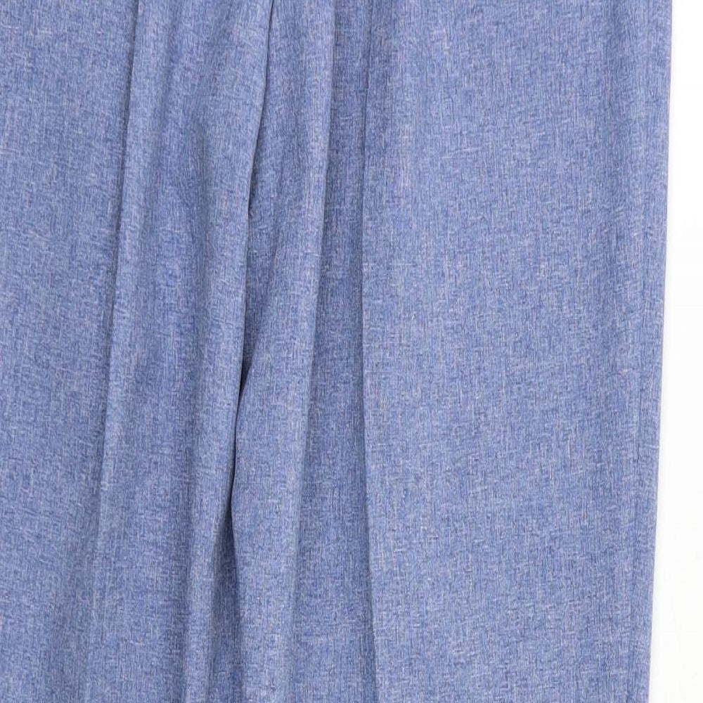 M&S Womens Blue   Trousers  Size 12 L27 in