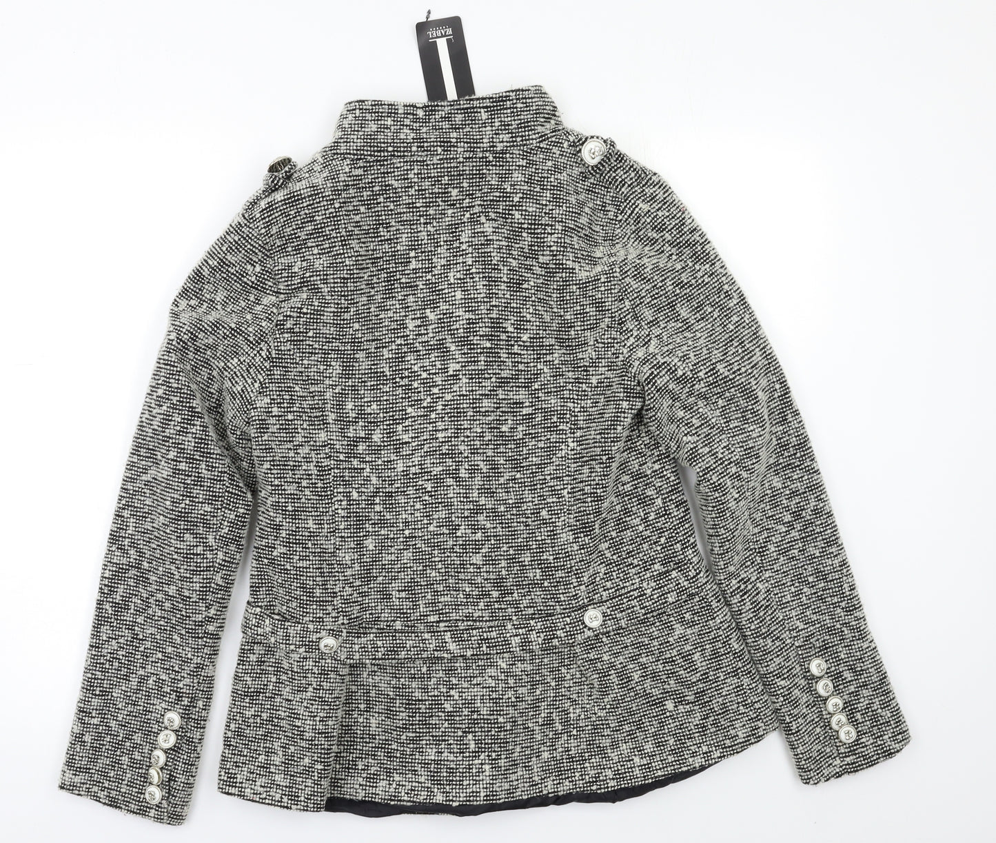 Izabel London Womens Grey Check  Jacket Blazer Size 12