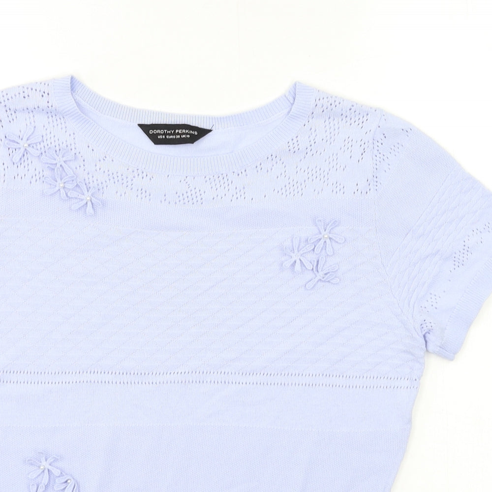Dorothy Perkins Womens Blue   Pullover Jumper Size 10
